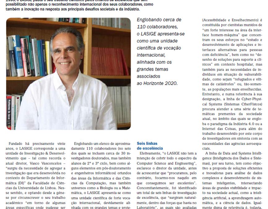 LASIGE in the Portuguese Press: Perspectivas
