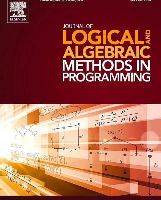 Antónia Lopes paper at special collection of Top papers of Journal of Logical and Algebraic Methods in Programming