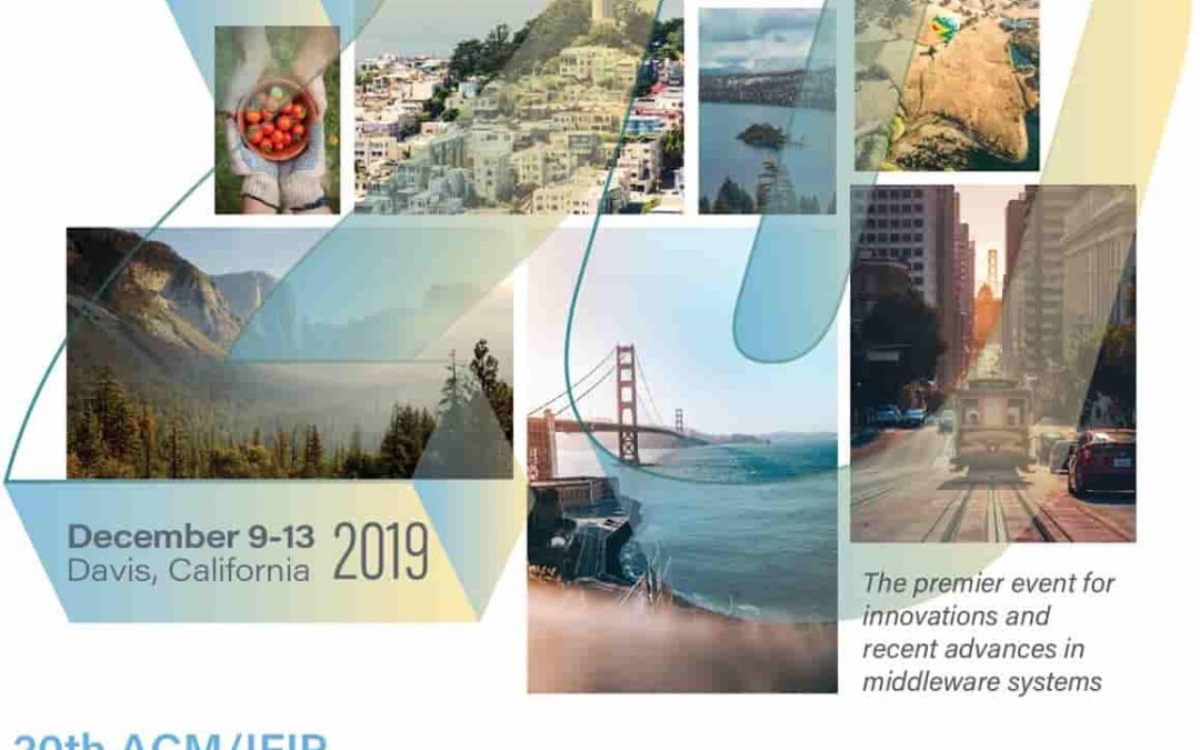 Best Student Paper Award at ACM/IFIP Middleware 19