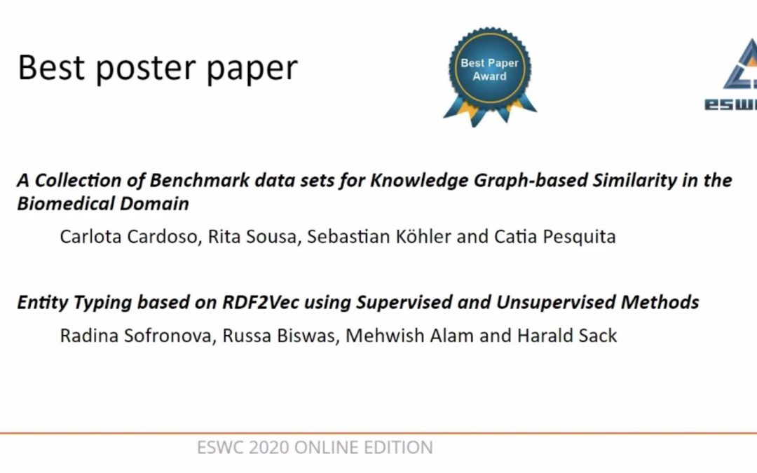 Best Poster Award at ESWC 2020
