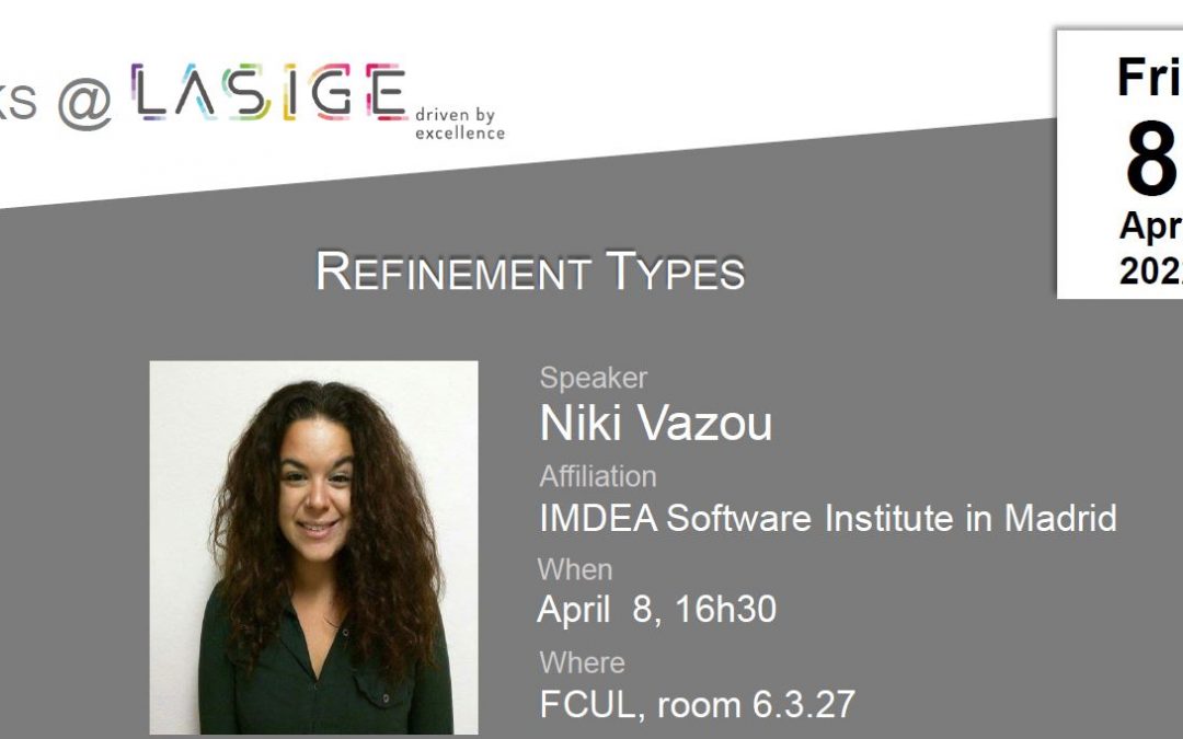 Talks @ LASIGE: Niki Vazou