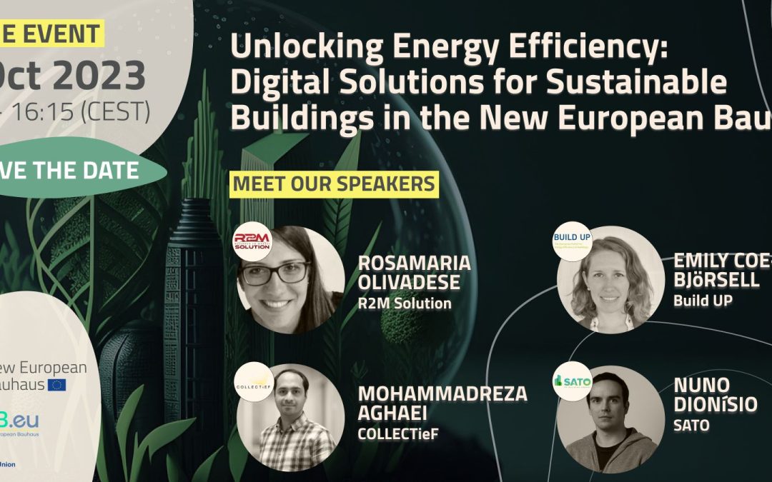 LASIGE @ the webinar “Unlocking Energy Efficiency: Digital Solutions for Sustainable Buildings in the New European Bauhaus”