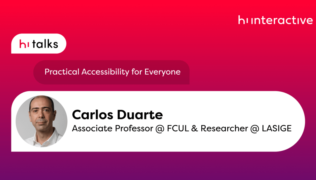 Carlos Duarte on World Accessibility Awareness Day