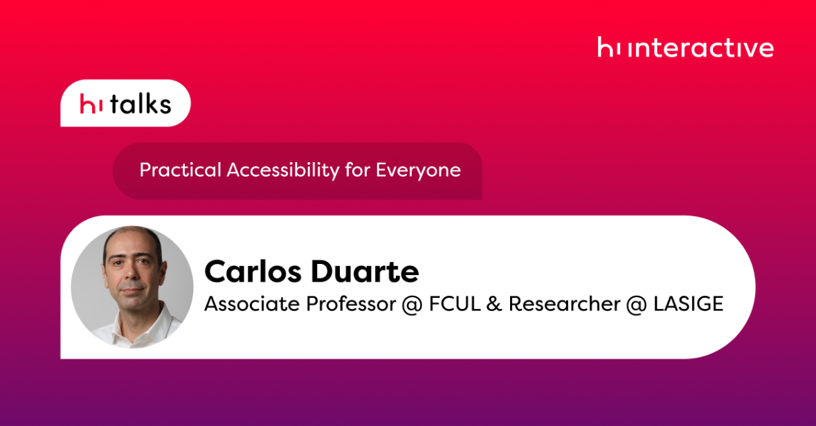 Carlos Duarte on World Accessibility Awareness Day