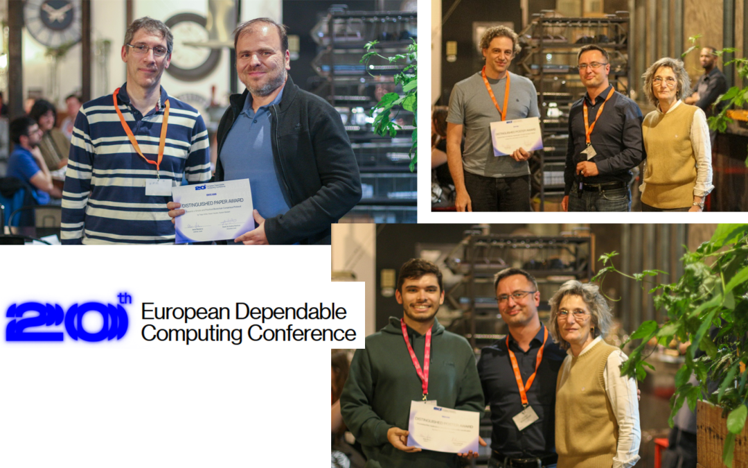 LASIGE members awarded with EDCC Distinguished Paper and Posters Awards
