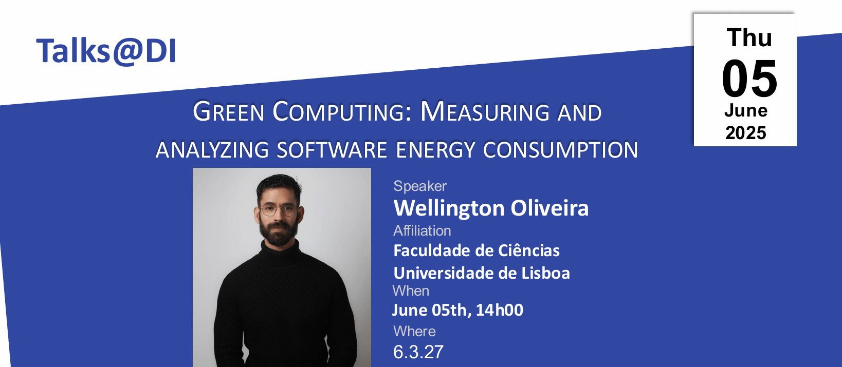 Talks @ DI | Wellington Oliveira