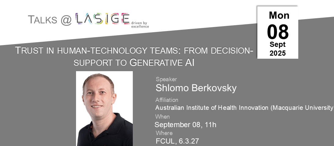 Talk @ LASIGE: Shlomo Berkovsky