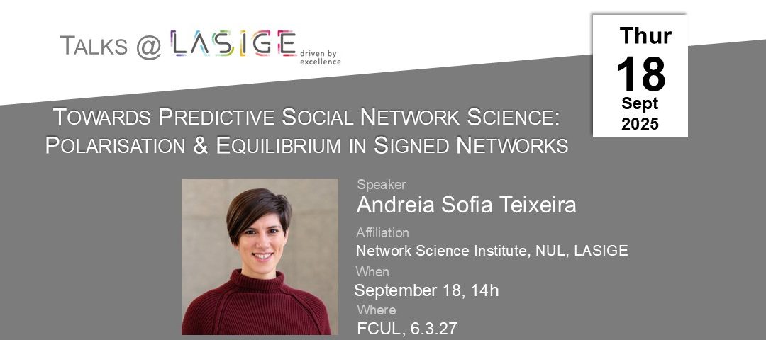 Talks @ LASIGE: Andreia Sofia Teixeira