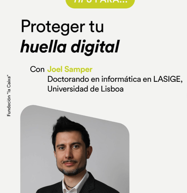 Joel Samper at the “la Caixa” Foundation campaign