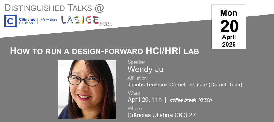 Distinguished Talk: Wendy Ju