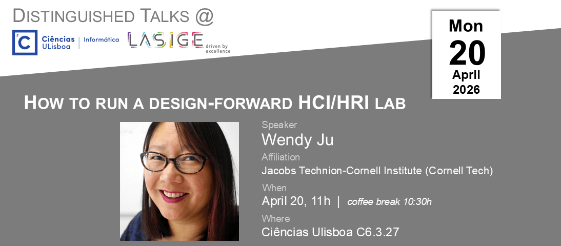 Distinguished Talk: Wendy Ju