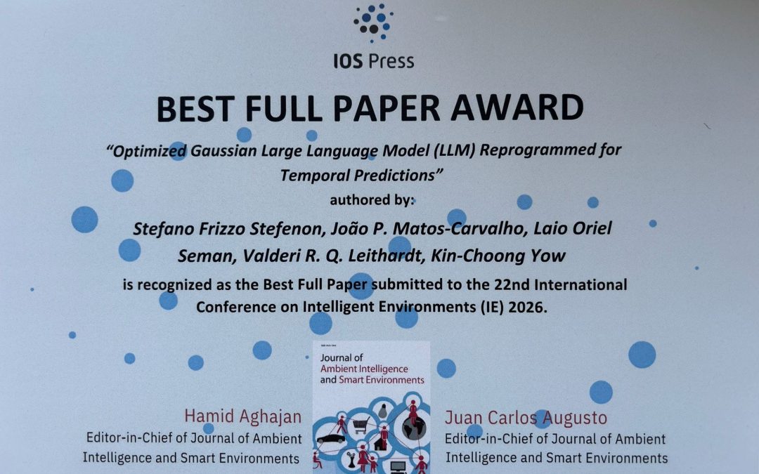 Best Paper Award @ IE2026